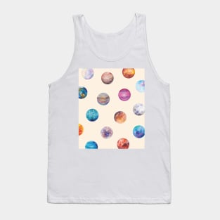 Cute naive simple Planet patterns Tank Top